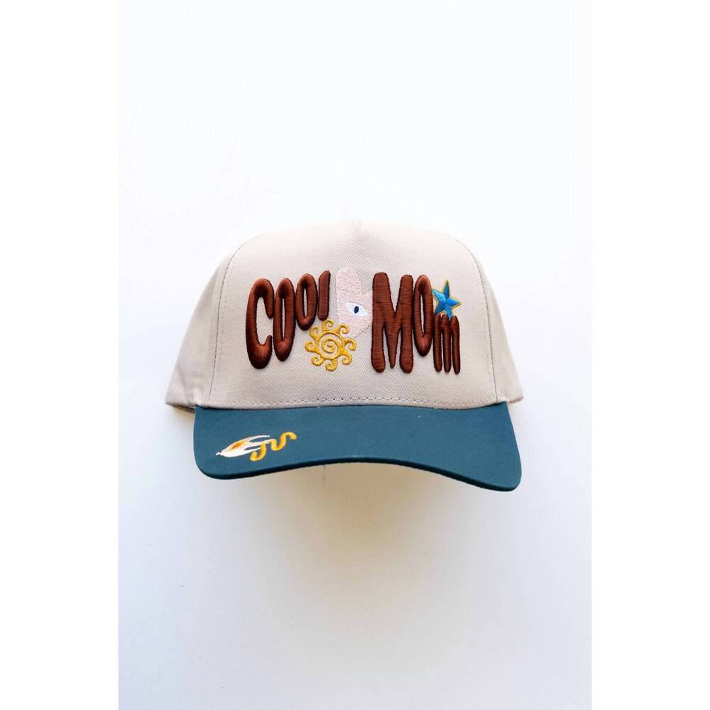 NEW KAXI women's cool mom trucker hat in white & blue